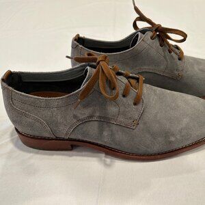 Cole Haan Grand.OS Men's Derby Gray Suede Lace Up Shoes Size 9